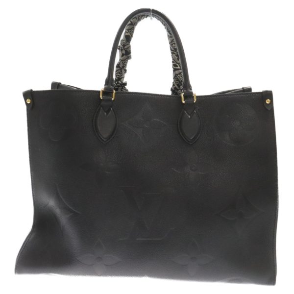 1524f150012 2 LOUIS VUITTON On The Go Gm Tote Bag Leather Black