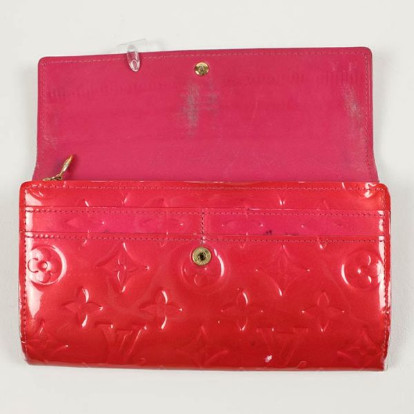 15846 5 Louis Vuitton Portefeuille Sala Long Wallet Leather Pink