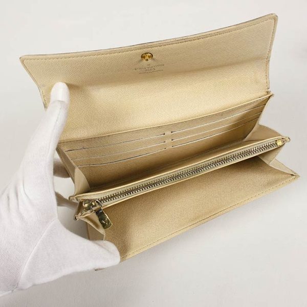 15957 3 Louis Vuitton Portefeuille Sarah Long Wallet Canvas