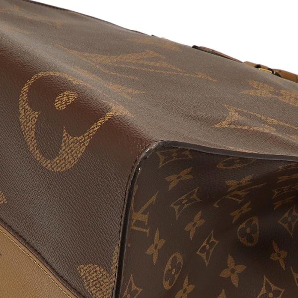 16 3265 Louis Vuitton Giant Monogram Reverse On the Go GM Brown