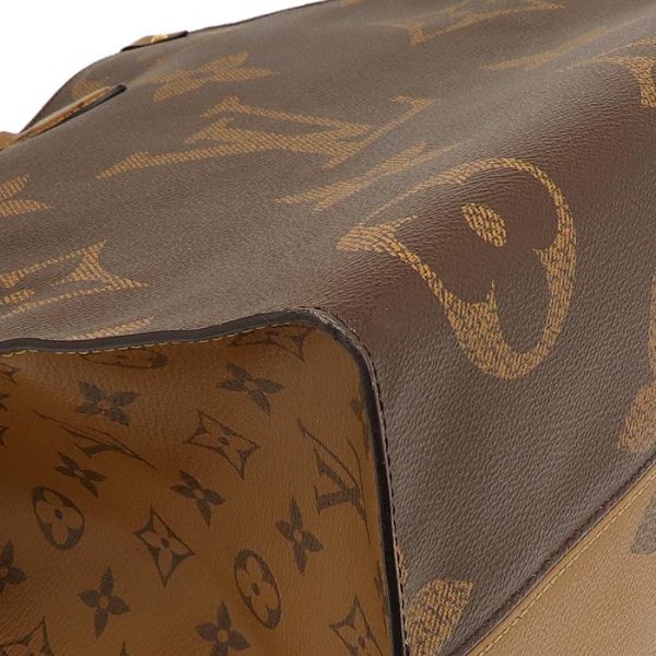 16 3266 Louis Vuitton Giant Monogram Reverse On the Go GM Brown