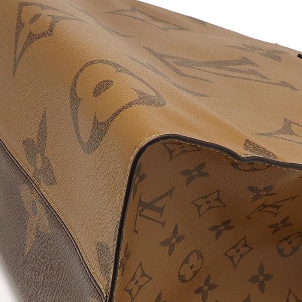 16 3267 Louis Vuitton Giant Monogram Reverse On the Go GM Brown