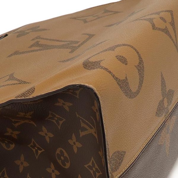 16 3268 Louis Vuitton Giant Monogram Reverse On the Go GM Brown