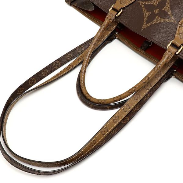 16 3269 Louis Vuitton Giant Monogram Reverse On the Go GM Brown