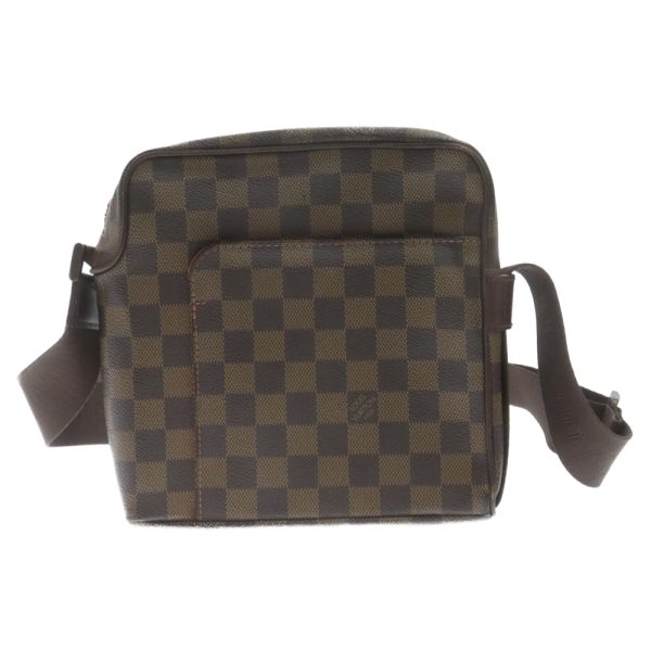 1624f140006 1 Louis Vuitton Olaf Pm Shoulder Bag Damier Ebony Brown