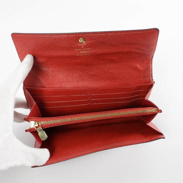 16420 3 Louis Vuitton Portefeuille Sara Long Wallet Canvas