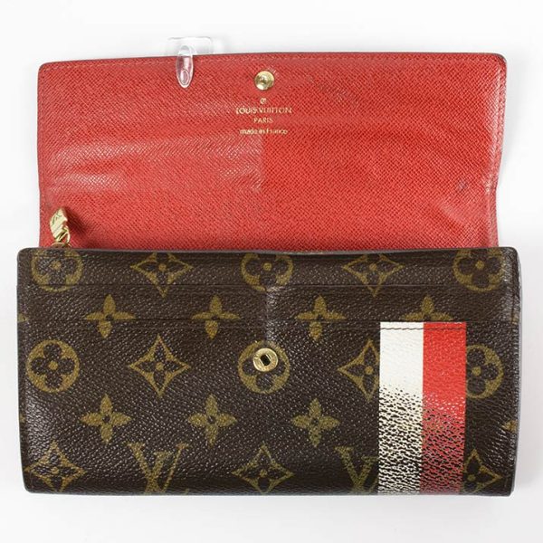 16420 5 Louis Vuitton Portefeuille Sara Long Wallet Canvas