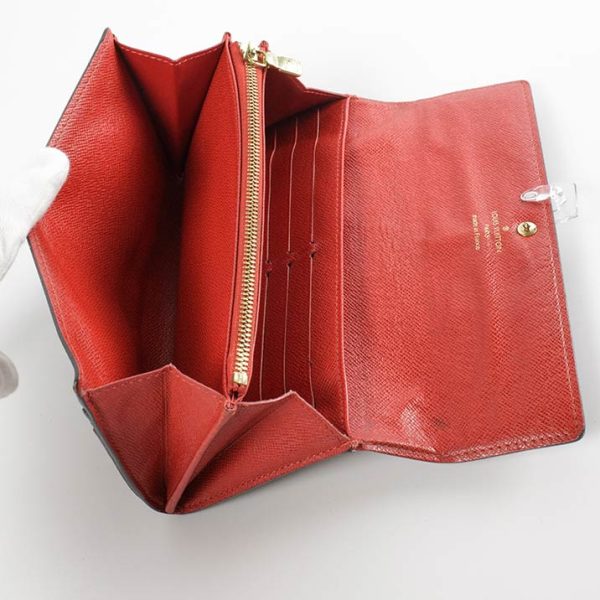 16420 6 Louis Vuitton Portefeuille Sara Long Wallet Canvas