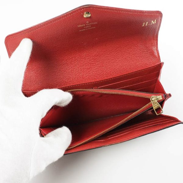 16422 4 Louis Vuitton Portefeuille Sara Long Wallet Canvas