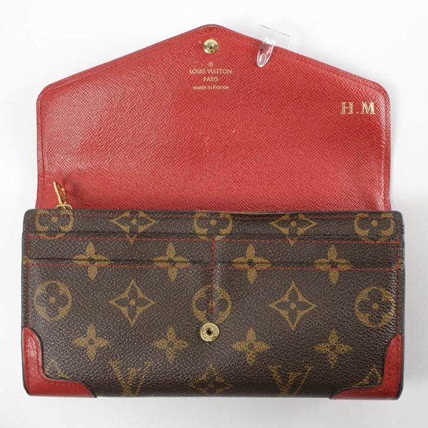 16422 5 Louis Vuitton Portefeuille Sara Long Wallet Canvas