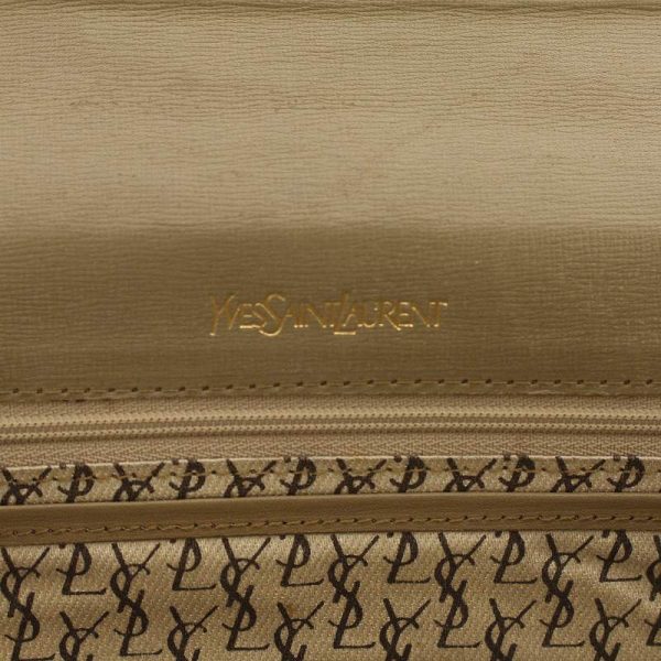 165 802405300059 7 Yves Saint Laurent Clutch Bag Giraffe Pattern Brown