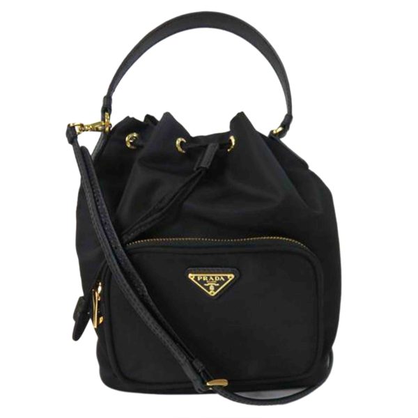 16543 1 Prada Nylon Shoulder Bag Nero