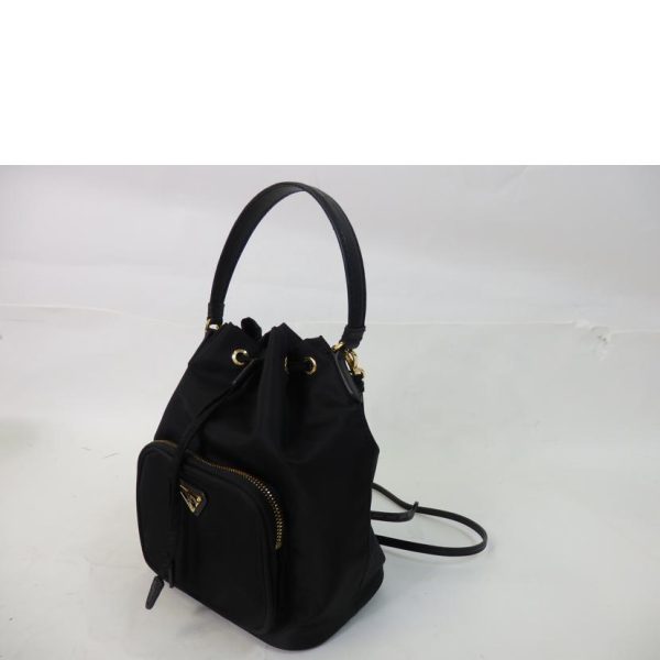 16543 3 Prada Nylon Shoulder Bag Nero