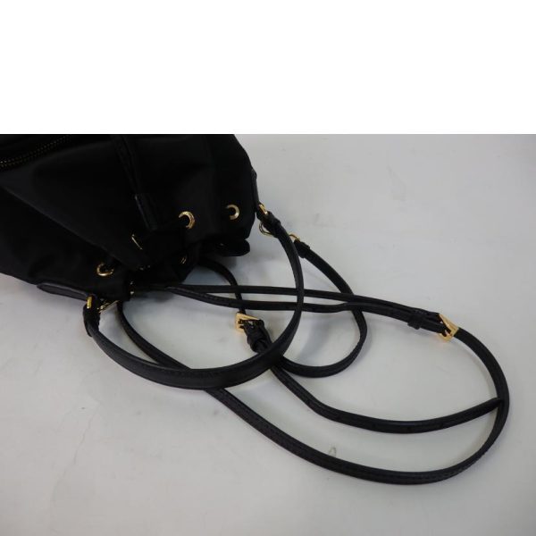 16543 5 Prada Nylon Shoulder Bag Nero