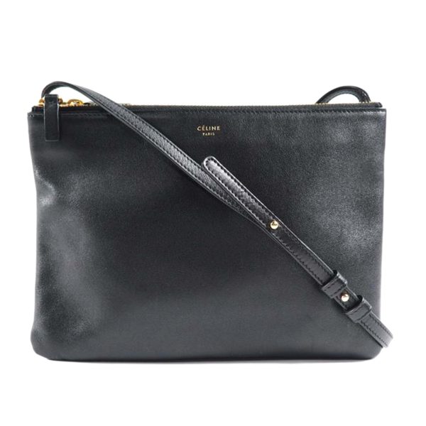 16917 1 Celine Trio Large Shoulder Bag Black