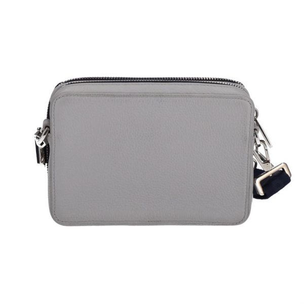 16994 2 Dior Calf Leather Double Zip Shoulder Pouch