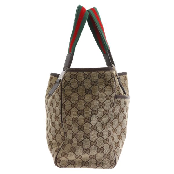 1724b100012 3 GUCCI GG Canvas Tote Bag Canvas Beige