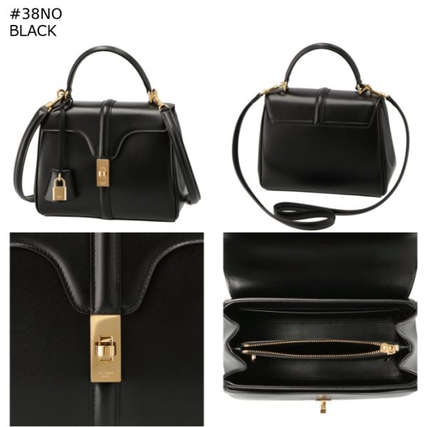 188003bey 10 Celine Shoulder Bag Small Black