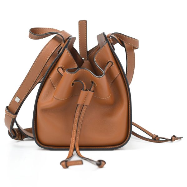 1923f090002 1 LOEWE Hammock Drawstring Mini 2way Handbag Shoulder Bag brown