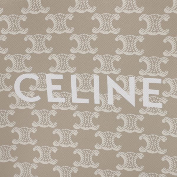 19437 2flt 02gr08 Celine Mini Cabas Vertical Tote Bag Beige