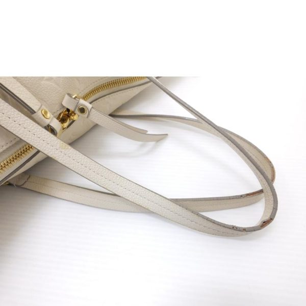 19453 4 Louis Vuitton Lumineuse PM Monogram Empreinte Neige Bag White