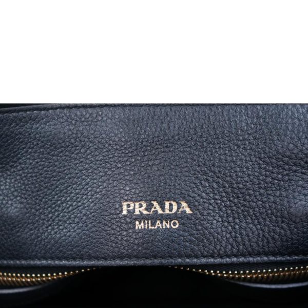 19556 7 Prada Vitello Leather Handbag