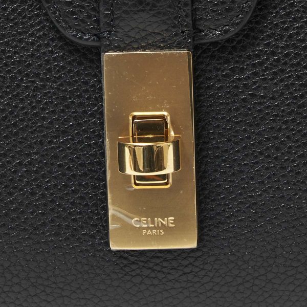 19685 3cr8 38no10 Celine Teen Soft Calfskin Shoulder Bag Black