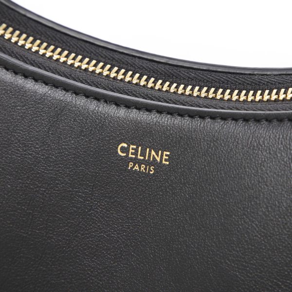 19692 3dk6 04bt10 Celine Ava Strap Shoulder Bag Black