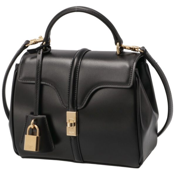 197983bey38no 1 Celine Shoulder Bag Saise Mini 2WAY Black