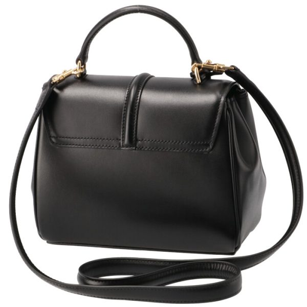 197983bey38no 2 Celine Shoulder Bag Saise Mini 2WAY Black