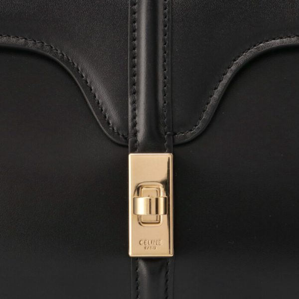 197983bey38no 4 Celine Shoulder Bag Saise Mini 2WAY Black