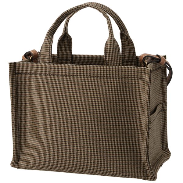 199162fhz 2 Celine Tote Bag Small Thais Houndstooth Pattern Logo Shoulder