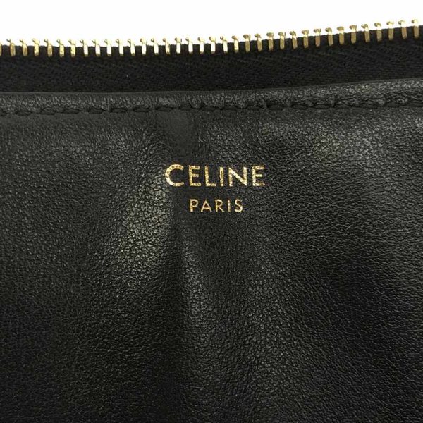 1ammzz5ib33m 4 Celine Charm Quilted Clutch Bag Leather Black