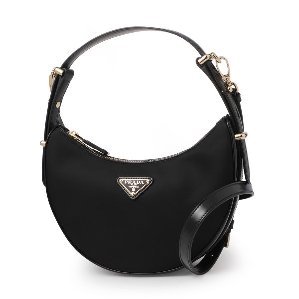 1bc194 r789 f000201 Prada 2WAY Hobo Shoulder Bag Black