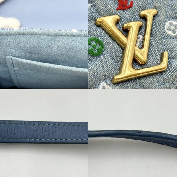 2000001246911169 14 Louis Vuitton New Wave Chain MM Handbag Light Blue