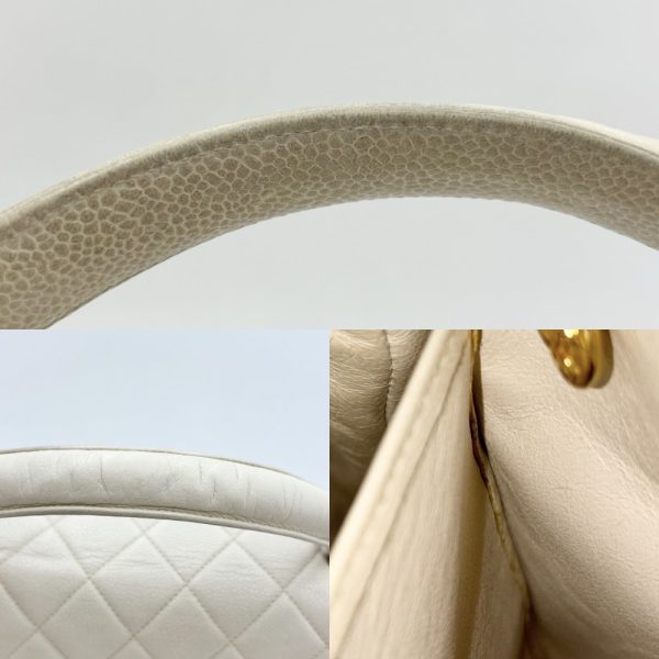 2000014246901044 16 Chanel Matelasse Handbag Ivory Gold