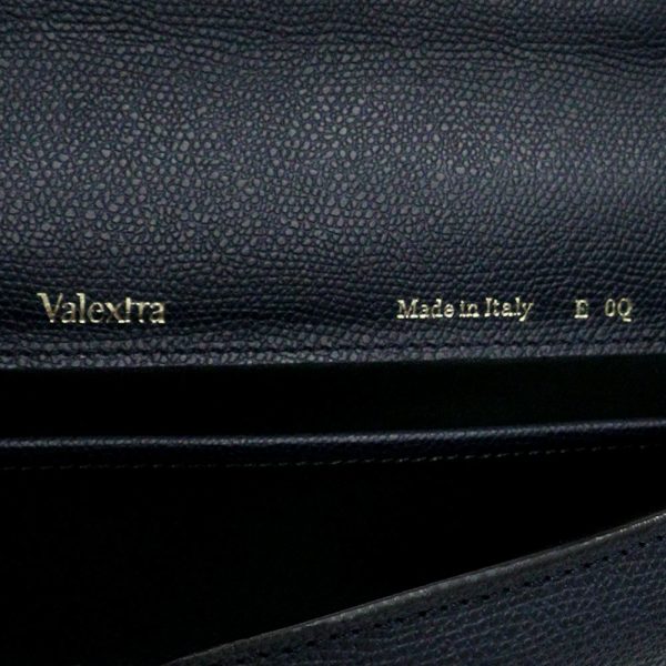 200003934019 9 Valextra Triennale Briefcase Business Handbag Soft Calf Leather Navy