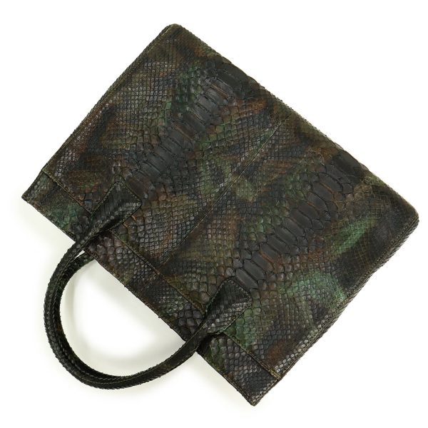 200004489019 6 Chanel Executive Python Tote Exotic Leather Handbag Brown