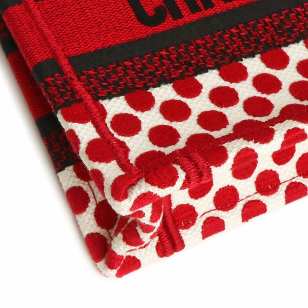 200004574019 10 Dior Book Tote Mini Bag Dior Amour Handbag Cotton Canvas Red