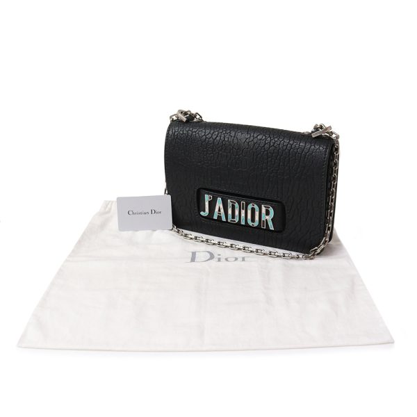 200004731019 2 Christian Dior JADIOR Mosaic Flap Chain Shoulder Bag Lambskin Black