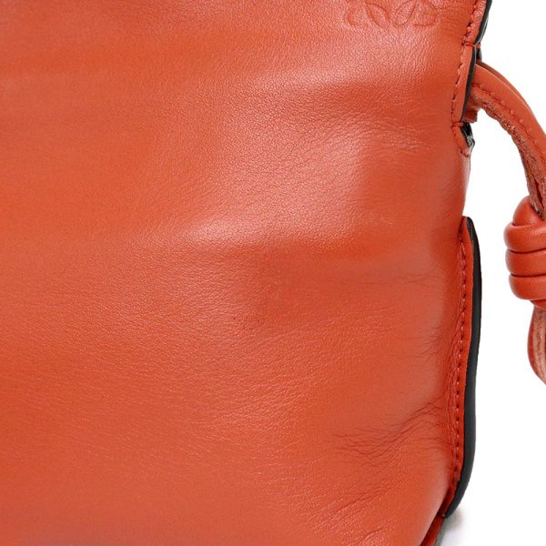 200005576019 11 Loewe Flamenco Clutch 2way Shoulder Bag Orange