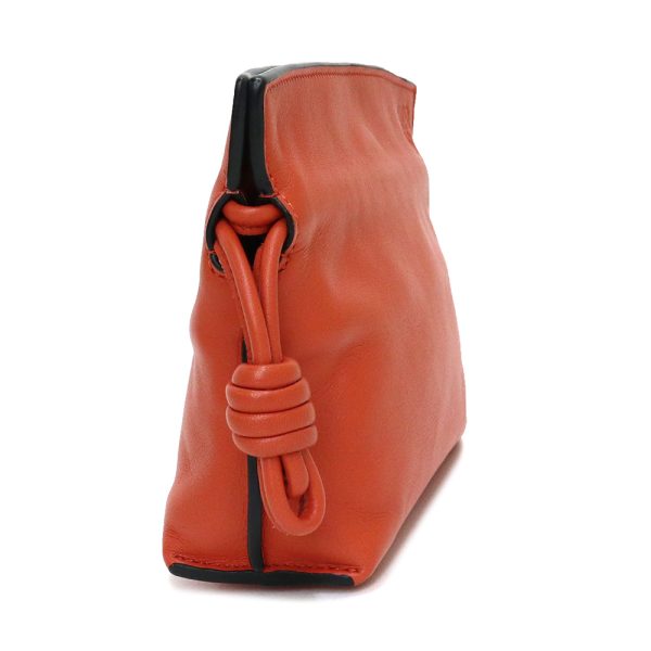 200005576019 5 Loewe Flamenco Clutch 2way Shoulder Bag Orange