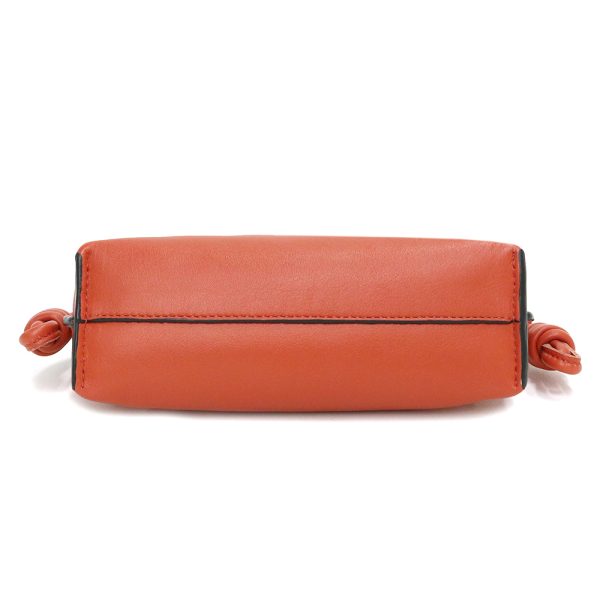 200005576019 7 Loewe Flamenco Clutch 2way Shoulder Bag Orange