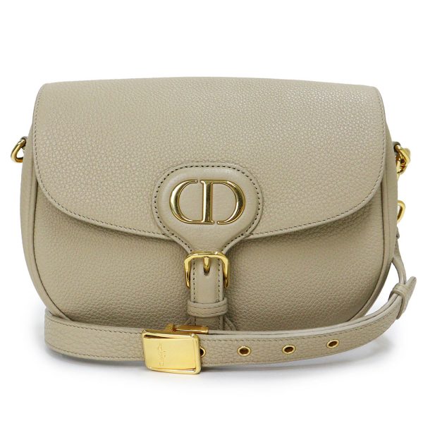 200005806019 Christian Dior Dior Bobby Medium Shoulder Bag Grain Calf Beige