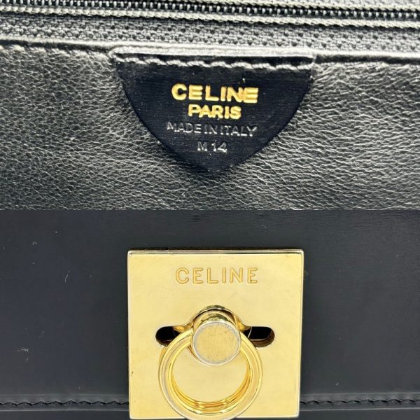 2000062246901357 6 Celine 2Way Handbag Shoulder Bag Black Gold