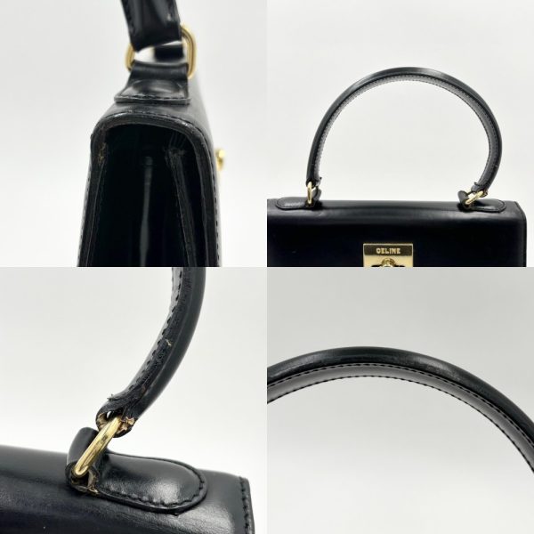 2000062246901357 8 Celine 2Way Handbag Shoulder Bag Black Gold