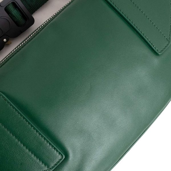 200006580019 11 Christian Dior Oblique Saddle Calf Skin Leather World Tour Belt Bag Green