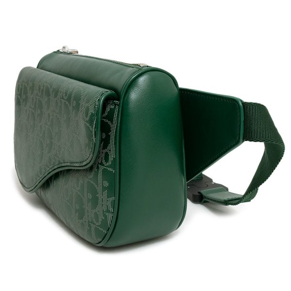 200006580019 5 Christian Dior Oblique Saddle Calf Skin Leather World Tour Belt Bag Green