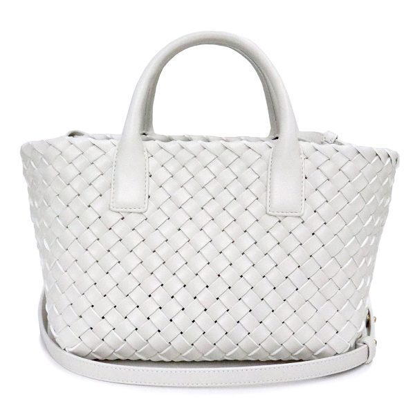 200006822019 Bottega Veneta Mini Hippo Lambskin Leather Shoulder Handbag White Gold