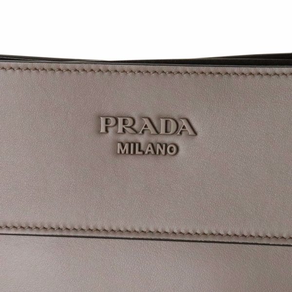 200006829019 10 Prada Margit Shoulder Bag City Calf Leather Argilla Nero